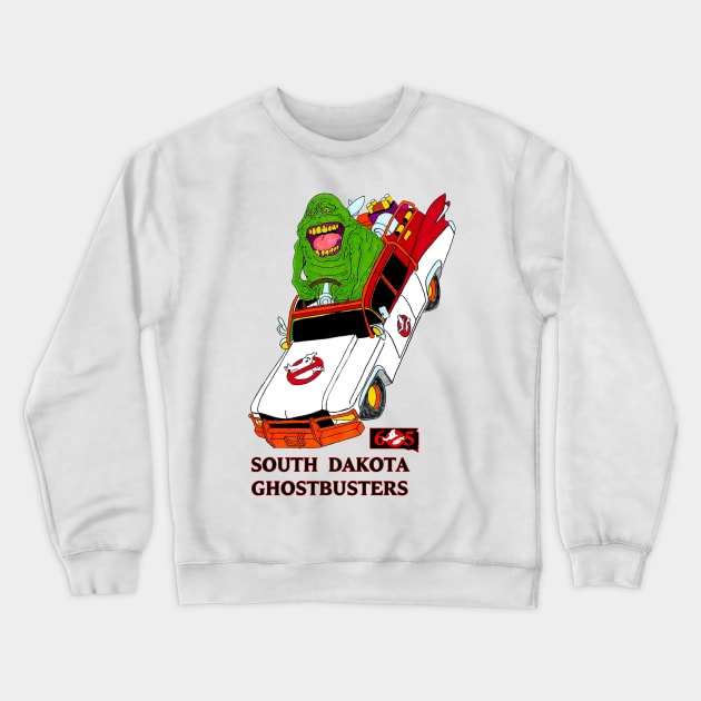 Steve Grace slimer Ecto Design Crewneck Sweatshirt by sdghostbusters